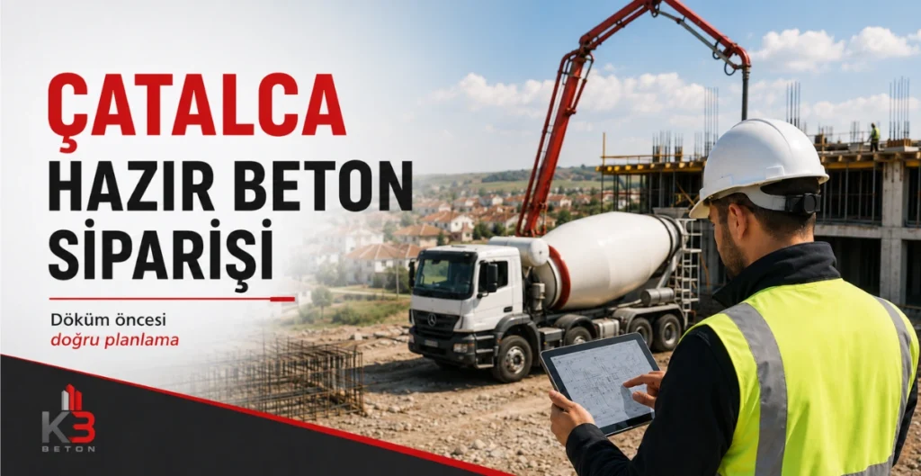 Çatalca hazır beton siparişi öncesi şantiye planlaması