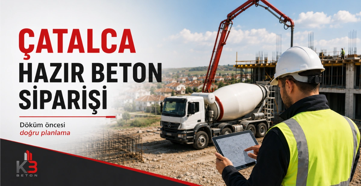Çatalca hazır beton siparişi öncesi şantiye planlaması